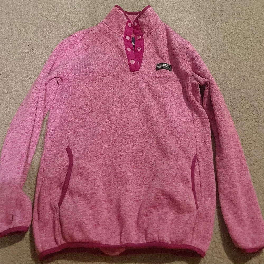 Simply southern sweatshirt half button up